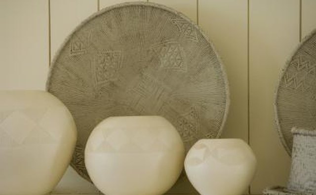 Native American tribes created distinctive pottery.