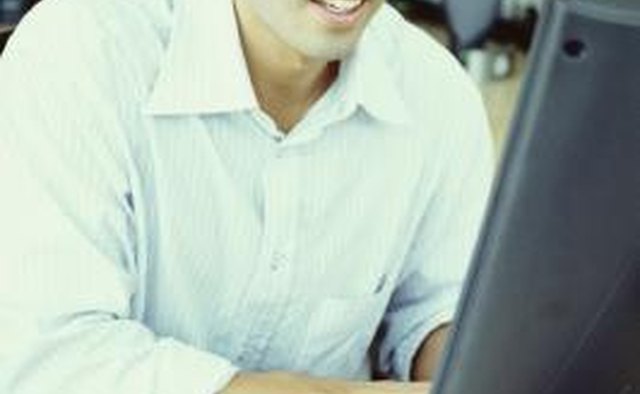 Man working on computer