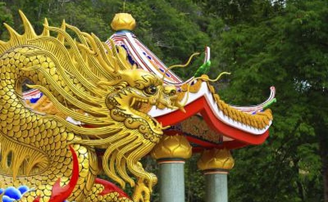Chinese gold dragon