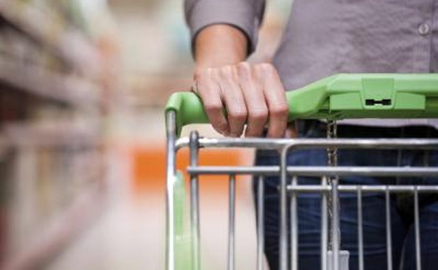 cart being pushed in superstore