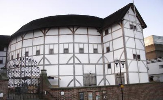 The exterior of the historic Elizabethan Globe Theater in London.