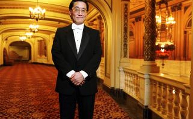 Japanese man in black tie
