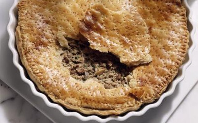 Homemade meat pie.