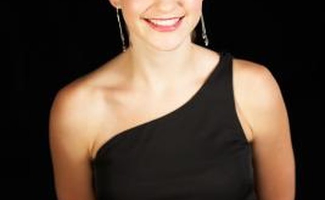 Woman in a cocktail dress