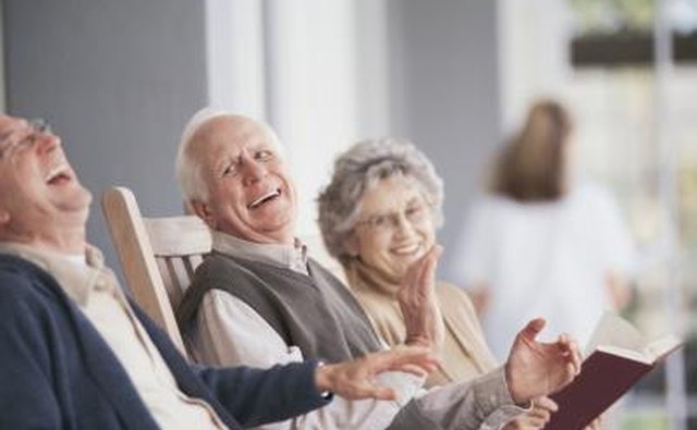 A variation of musical chairs can encourage senior citizens to move around and talk to each other.