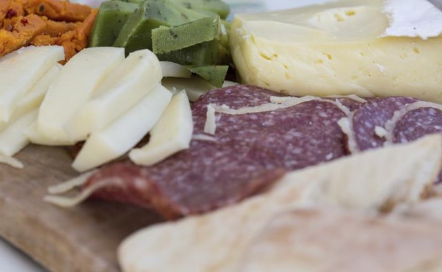 Meat and cheese plate
