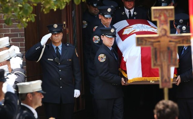 Firefighters funeral.