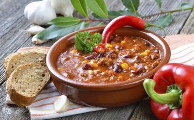 Bowl chili con carne.