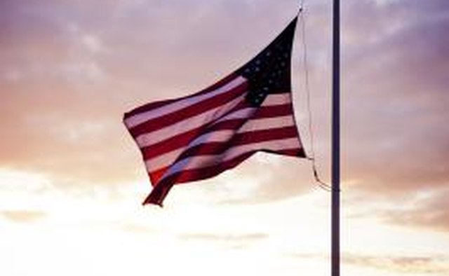 The President can dictate flags be flown at half mast.