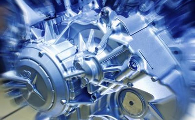 Modern view of car engine.