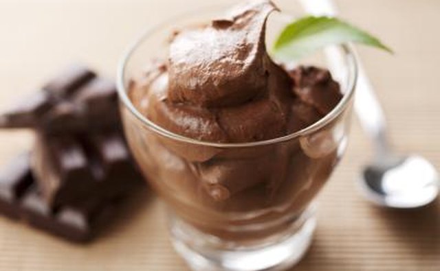 Chocolate mousse is another popular French dessert.