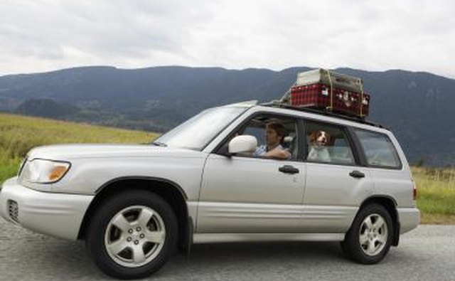 SUV on road