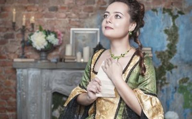 Woman in gown