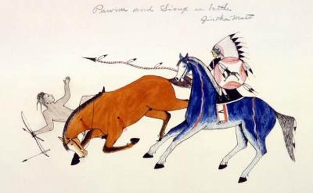 Achievements such as a victorious fight were often depicted on the tipis.