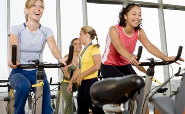 women exercising in gym