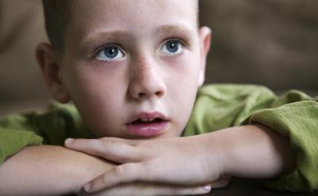 Kid watching TV