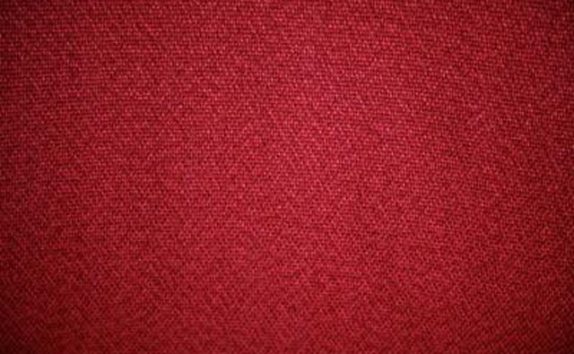 The color red looks luxurious in furniture upholstery and carpeting
