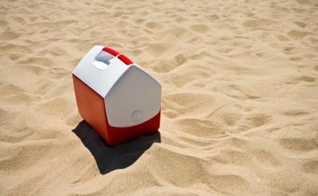 A cooler is made of polystyrene.