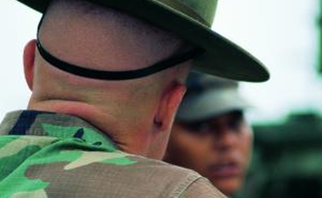 Drill Sergeant leading boot camp