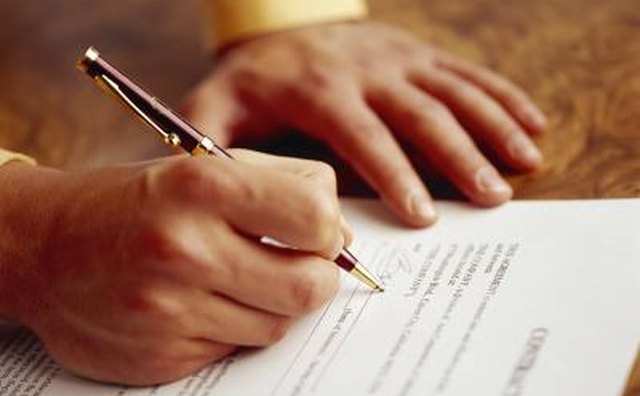 signing a letter of intent