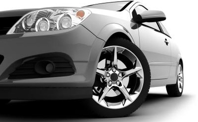 Front car tire.