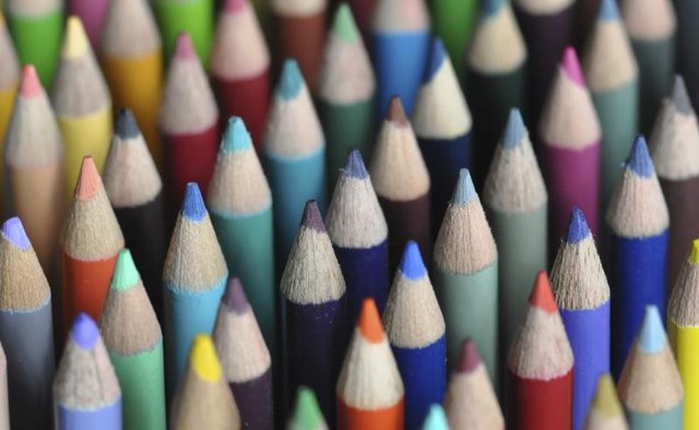 Assortment of colored pencils