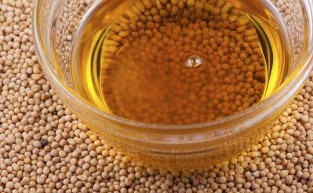 Dry mustard seeds.