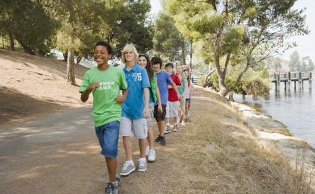 Kids on hike