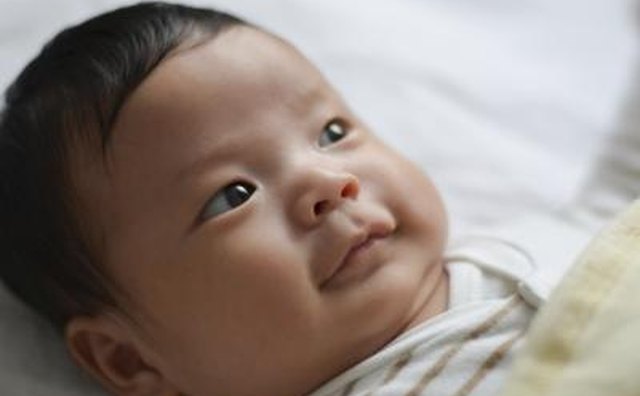 Chinese baby smiling