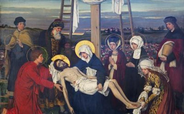 Illustration of Christ's crucifixion and death