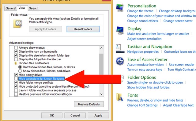 Make sure you can see file extensions.