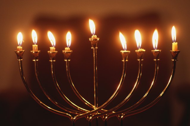 A menorah adds warmth, but other decor options abound.