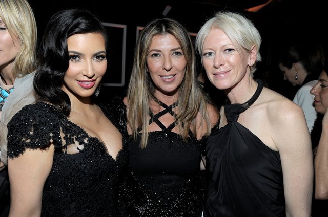 Reality star Kim Kardashian, fashion director Nina Garcia and editor-in-chief of "Marie Claire" Joanna Coles have glowing skin at the Golden Globes in 2012.