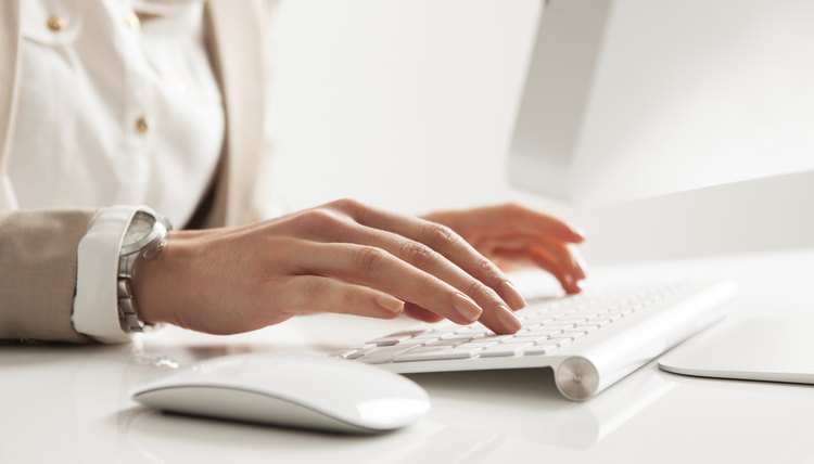 Businesswoman Typing