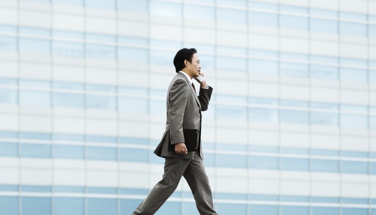 Businessman Talking on His Cellphone