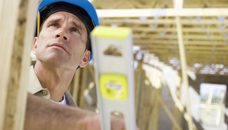 Carpenter with a Spirit Level