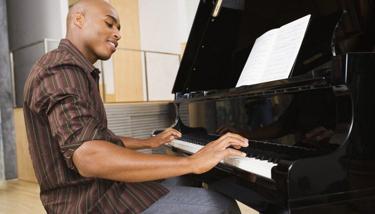 Man playing piano