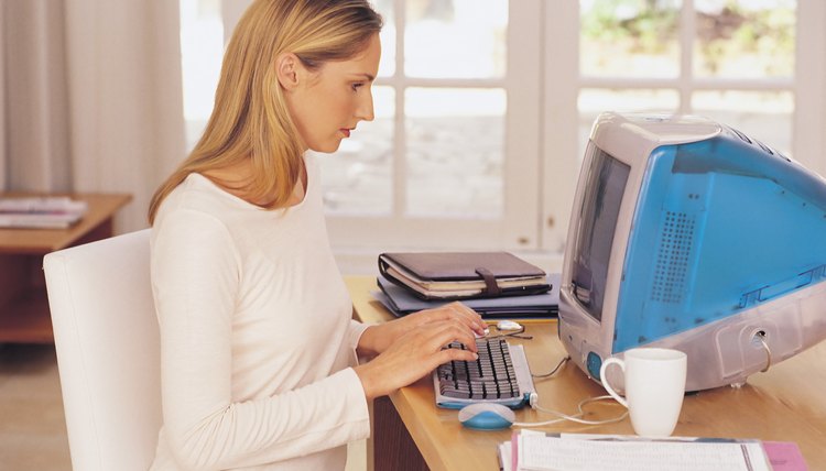 Woman at computer