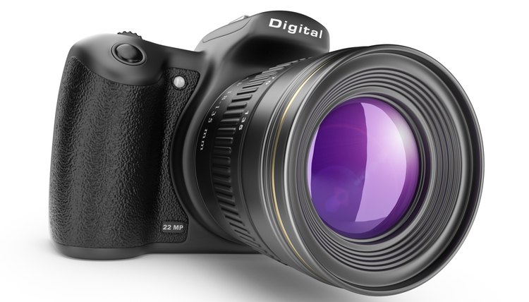 Photo camera. 3D Icon isolated