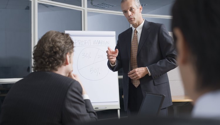 Businesspeople at a meeting