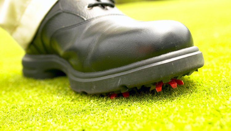 Caring for your golf shoes includes polishing them regularly.