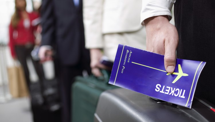 Man with a boarding pass