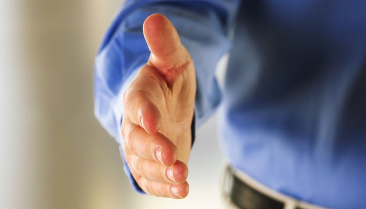Friendly handshake