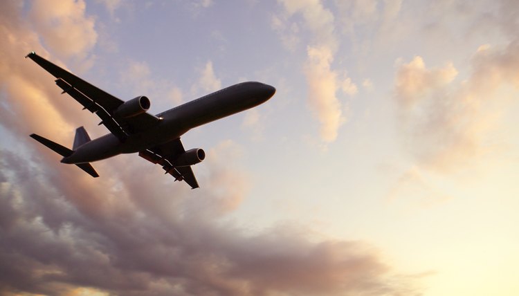 Airplane flying
