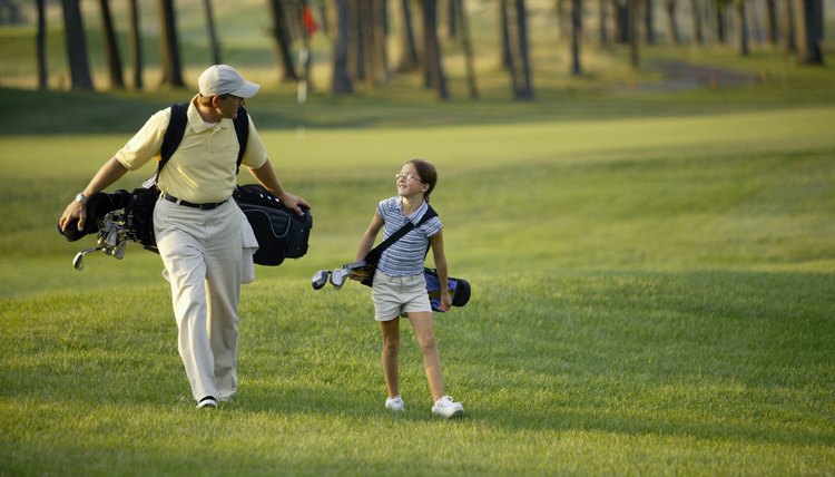 Youngsters need encouragement when they are learning the game of golf.