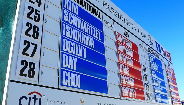Some golf leaderboards use an asterisk system, while others do not.