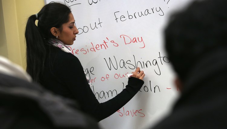 Pakistani Immigrants Attend Citizenship Class