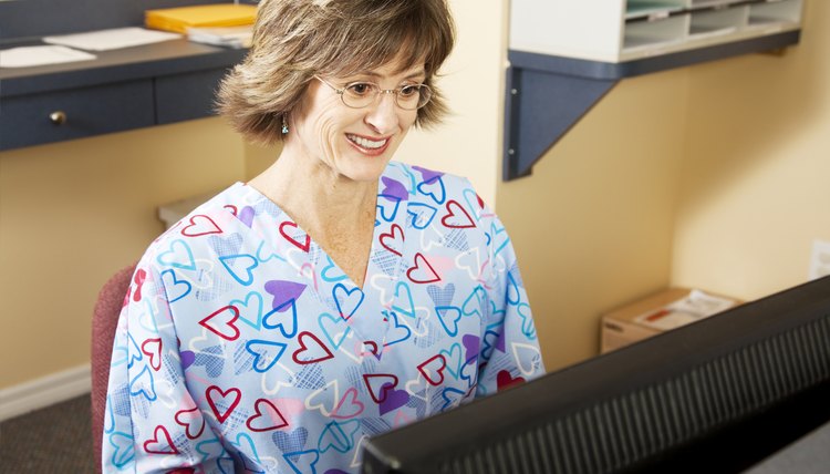 Medical Receptionist Working