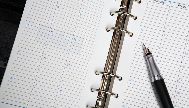 Pen on a Planner