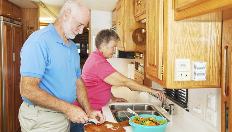 RV Seniors in Kitchen